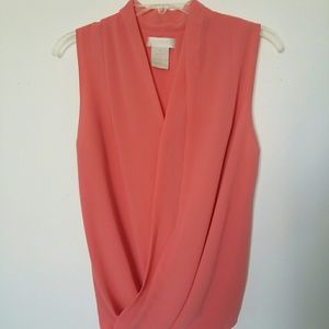 MM Couture Miss Me draped surplice wrap sleeveless top